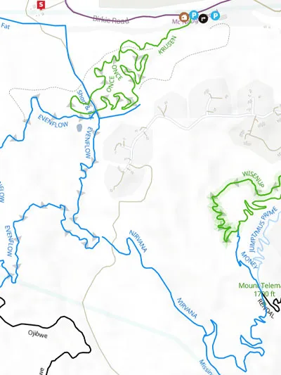 Mountain Bike Trail Map