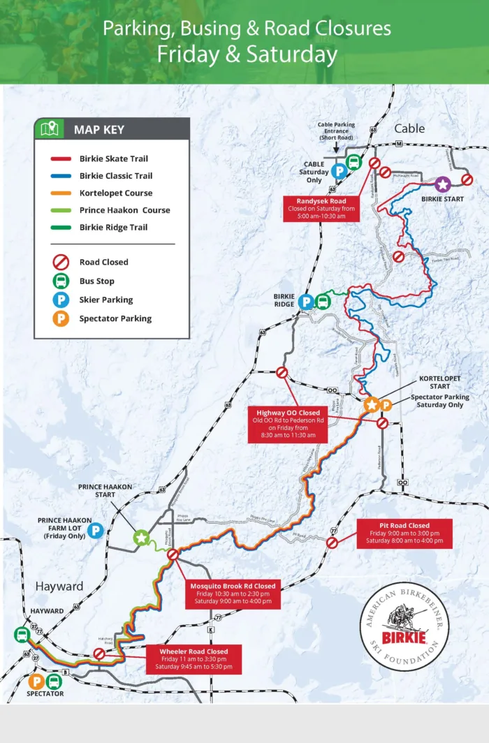 Parking Map Friday & Saturday