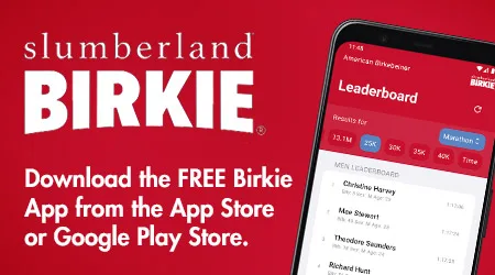 Download the FREE Birkie App from the App Store or Google Play Store.